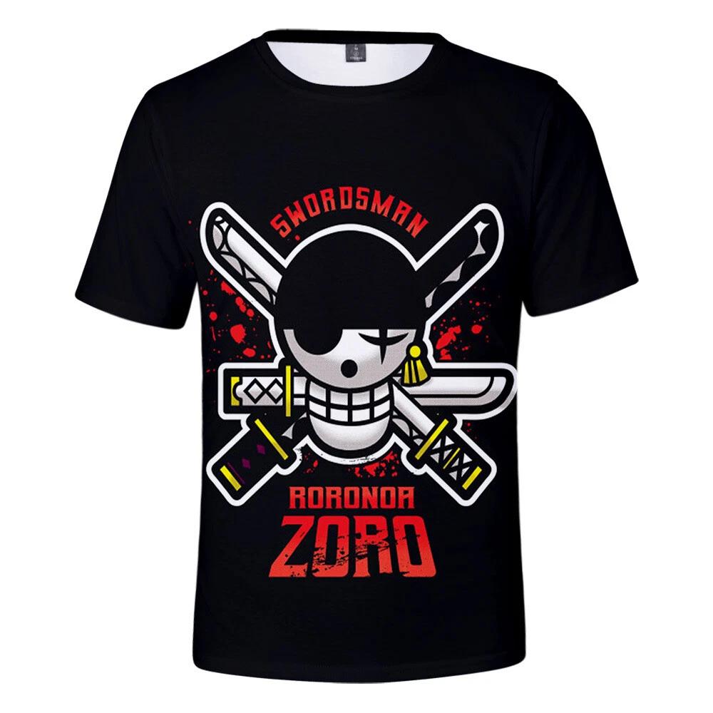 One Piece Cosplay Zoro Anime Manga T-Shirt Tee Costumes Casual Polyester