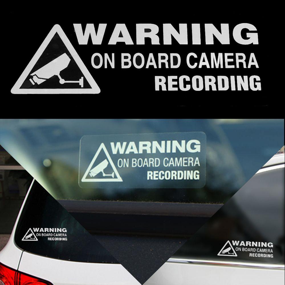 Hot Decor Truck Warning On Board Camera Recording Vinyl Auto Car Sticker
