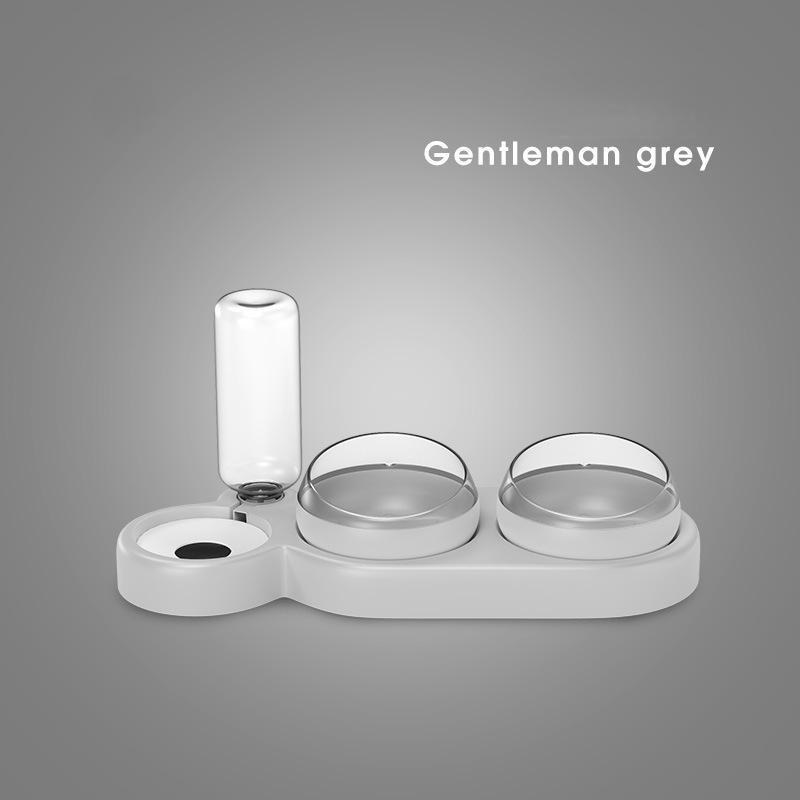 Classic Pet Cat Bowl Automatic Feeder Dog Cat Food Bowl With Water Fountain Double Bowl Drinking Raised Stand Dish Dog Bowl For