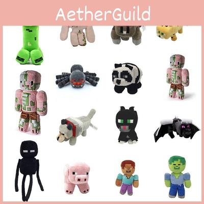 Очаровательные плюшевые игрушки Minecraft с мягкими персонажами Крипера, Эндермена и Волка