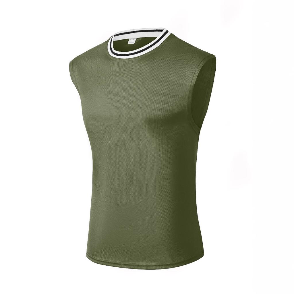 Летняя вязаная майка-борцовка в вертикальную полоску для фитнеса, спорта, отдыха, облегающая, без рукавов, с широкими плечами для мужчин