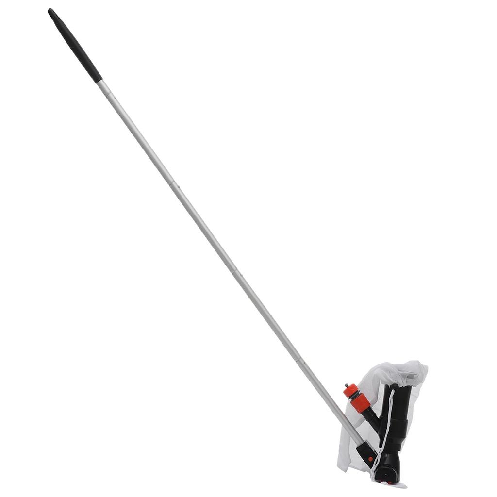 Пруд Фонтан Скиммер Дно Пылесос Щетка Набор для чистки бассейна с ручкой Инструмент для чистки бассейна 120 см Серебристый