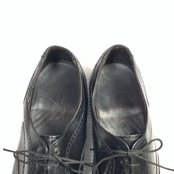 80s 90s Vintage USA Made Bostonian Size 11M 28.5 29.5cm Full Brogue Wingtip Black(USED)