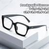 Oversized Frame Clear Lens Anti Blue-ray Reading Glasses Vintage Square Presbyopia Glasses Computer Anti Blue Light Unisex Eyeglasses