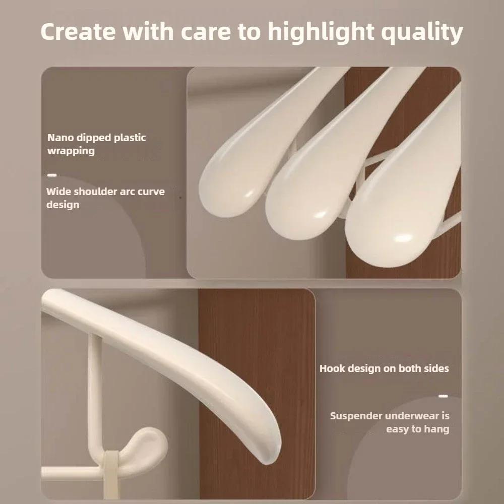 3 шт./5 шт./10 шт./30 шт./50 шт. бесшовная вешалка с широкими плечиками, противоскользящая, высокая грузоподъемность, подходит для сухого и влажного использования