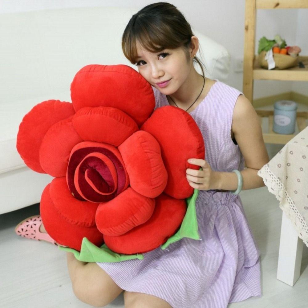 Flower Shaped Rose Pillows INS Style Cushion Exquisite Throw Pillows Sofa/Bed