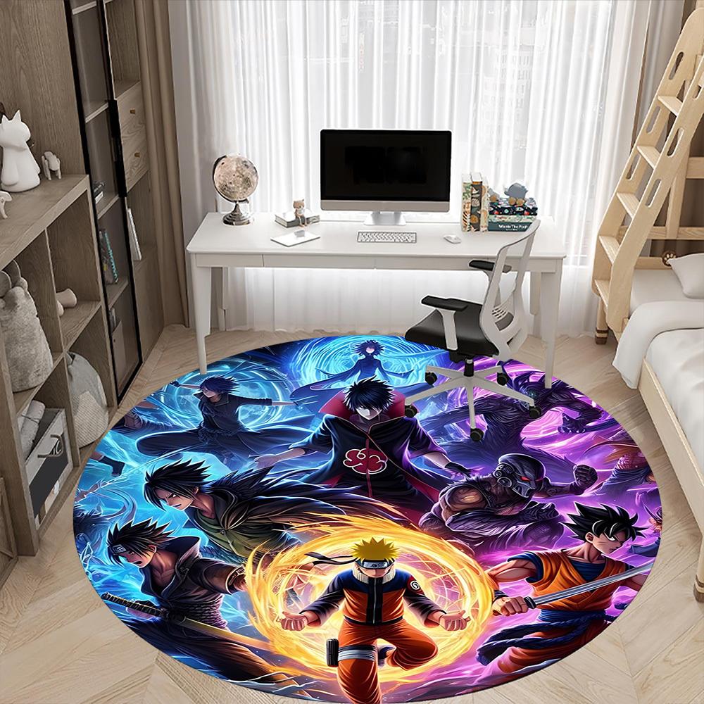 1pc Anime Characters Chair Carpet for Office Non-Slip,Machine Washable Rug for Office, Room - Holiday Decor - Machine Made yy251017223
