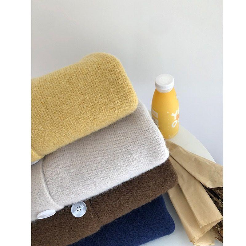 Винтажный вязаный кардиган, женский корейский модный свитер большого размера, элегантный свободный повседневный универсальный топ с длинными рукавами, куртка