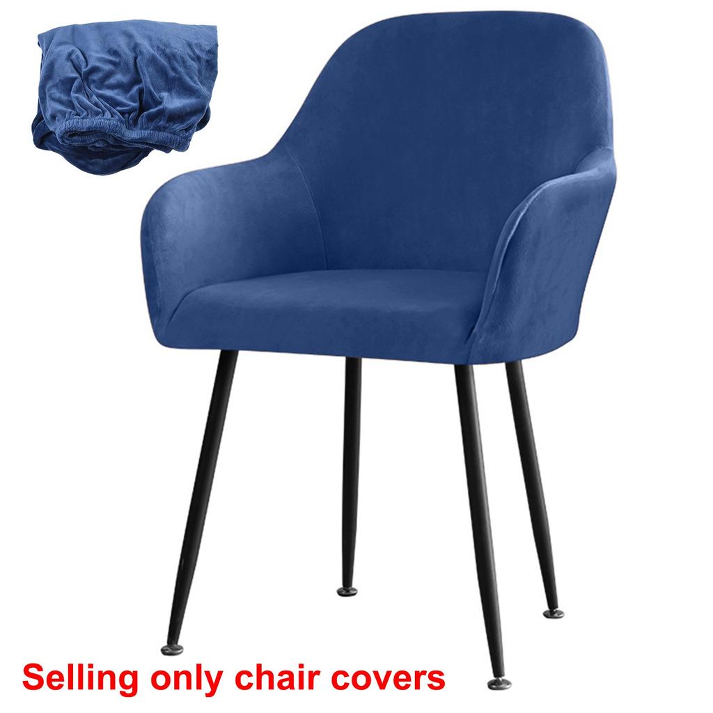 Бархатная ткань Silver Fox Стрейч Чехол для домашнего отеля на обеденный стул с высокой спинкой