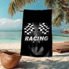Ultra-Soft Beach Towel with Racing Theme,Ideal for Pool - Camping, Diving - Perfect Travel Essential, Vibrant Beach Towel.