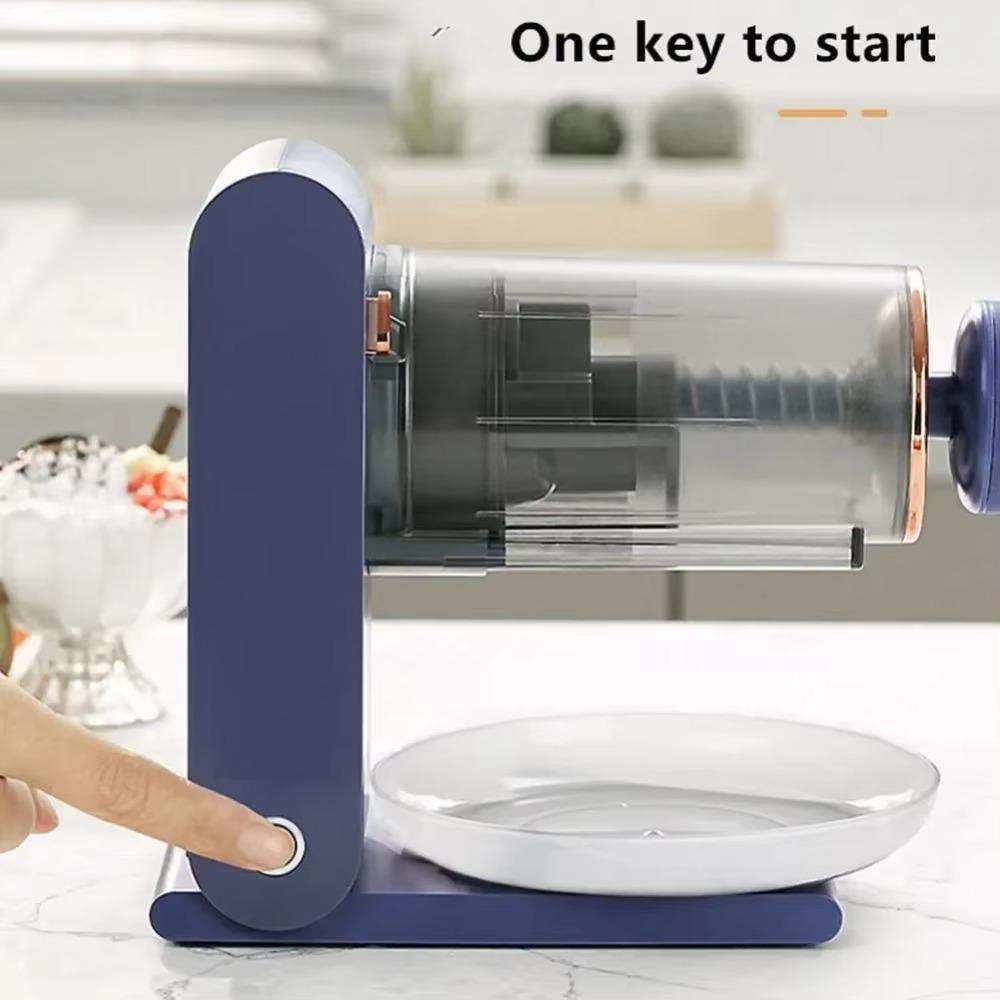 Wireless Ice Crushing Machine with Tray Ice Shaver Multi-purpose Ice Crusher Drink Shop