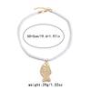 Elegant Fish Pendant Necklace Women Zinc Alloy Chain Minimalist Trendy Jewelry