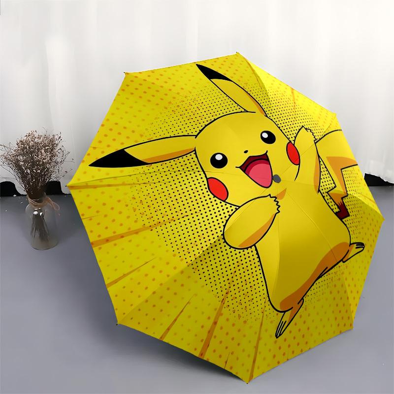 1pc Pikachu Themed High-quality Umbrella,Automatic Opening and Closing Umbrella,Multi-functional Umbrella G0811246