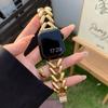 Роскошный браслет из цельной нержавеющей стали для Apple Watch Ultra 49 42 40 мм 46 44 41 45 мм Ремешок для iWatch 10 9 8 7 6 SE 5 Женский ремешок