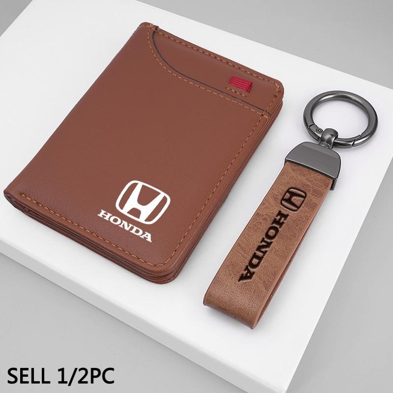 Car Emblem Soft Wallet Leather Mini Credit Card Purse Portable Small Wallet For Honda CB400 CB650 FCBF CBR25ORR CRF SH3O0 NC75O RG0