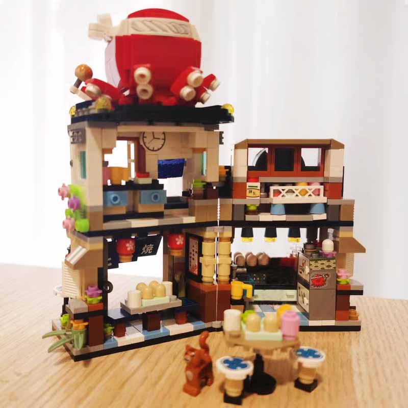 Магазин Shaved Store Building Block Shaved Ice Shop Bricks Restaurant Model Toys for Kids Gifts Home Decor