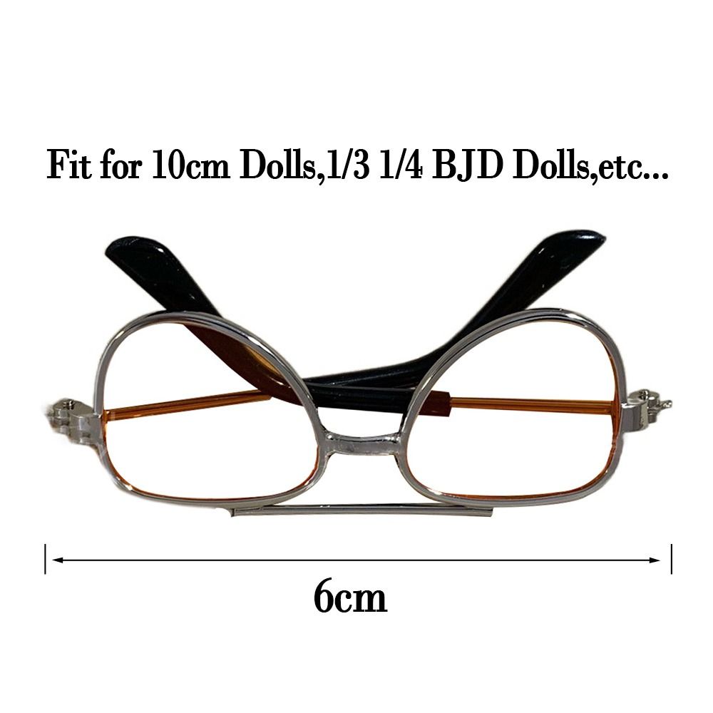 Mini Plush Doll Accessories Cute Heart Frame Plush Doll Eyeglasses For 10cm Dolls Glasses Clothes