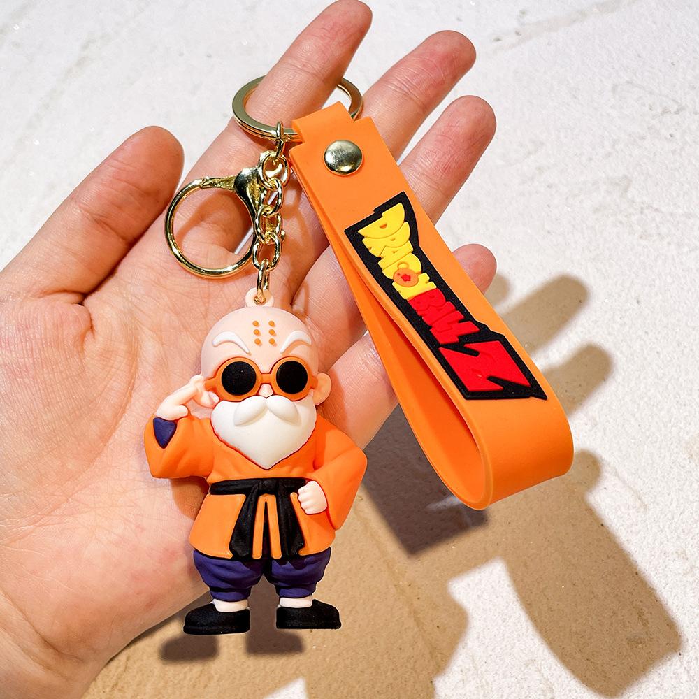 Брелок Dragon Ball Z Аниме Супер Сайян Гоку Фигурка Милый Брелок Подвеска на Сумку Украшение для Машины Аксессуары для Ключей Детская Игрушка Рождественские Подарки