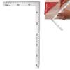 Coollooda Right Angle Ruler, L-Shaped, Double-Sided Square Ruler, Carpentry Ruler, Construction Ruler, L-Shaped Ruler, 90-Degree Square Ruler, Angle R