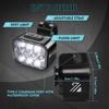 BUCKLOS 10 LED Bead Bicycle Light High Bright Bicycle Headlight Recharge Bike Taillights Night Riding Warning Lamp Cycling Lamp 7
