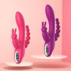 3 In 1 Dildo Women Rabbit Vibrator Waterproof Rechargeable Anal Clit Vibrator Sex Toys Couples Sex Aids