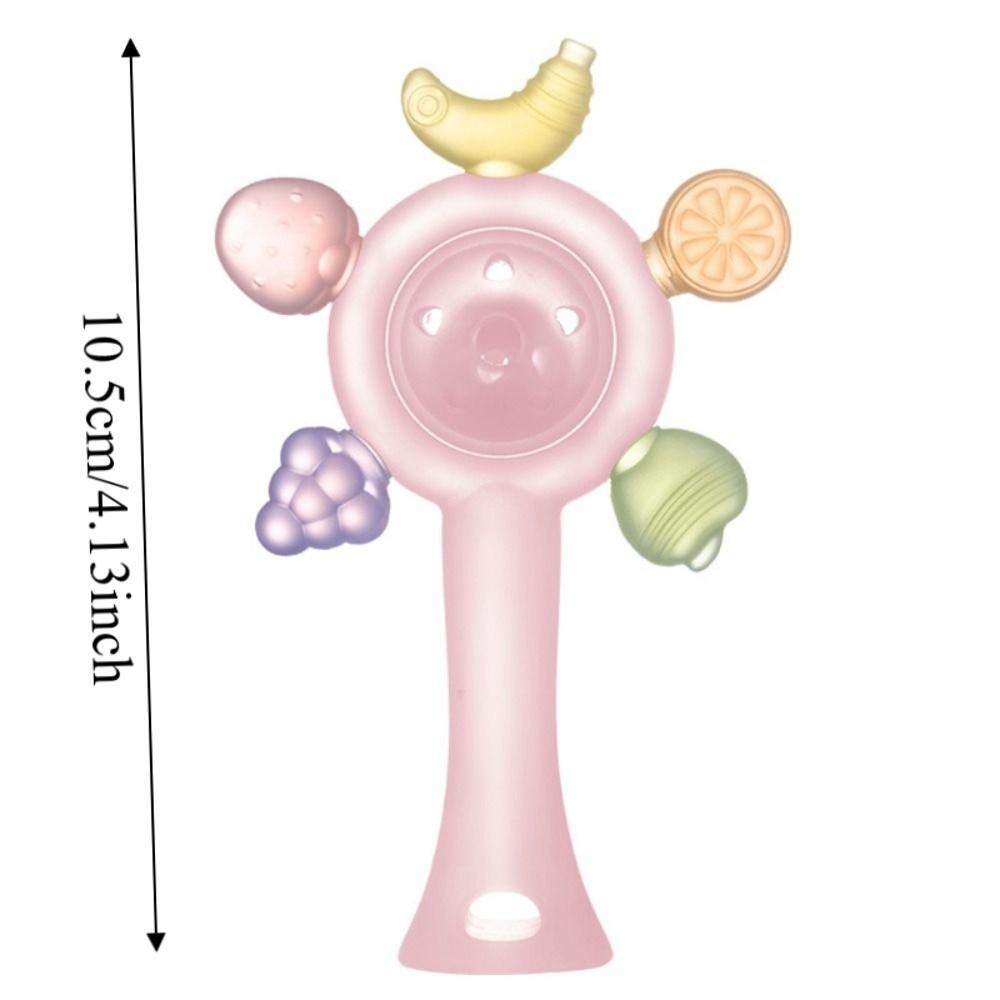 Safe Silicone Teether Candy Color Sensory Toys Cute Teething Ring Nursing
