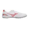 Mizuno Morelia Neo 4 Обувь для футбола TF из кожи кенгуру с круглым носком на шнуровке Унисекс Футбольная обувь Бело-красный P1GD243460