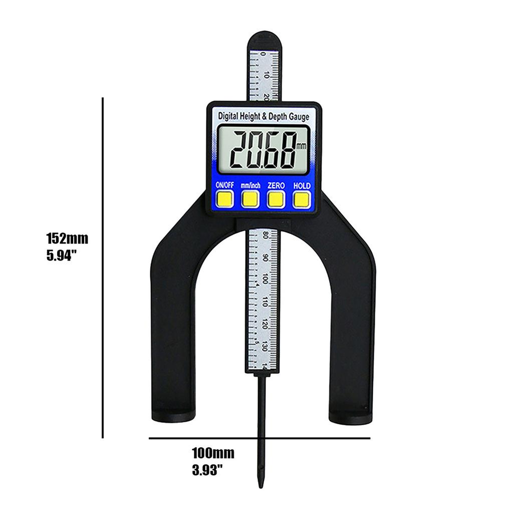 Цифровой глубиномер, деревообрабатывающий стол, измеритель высоты 0-80 мм, штангенциркуль