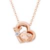 Hello Kitty 45th Anniversary Necklace Open Heart HelloKitty Sanrio Pendant Pink Gold [White Clover] Women's SA45KT-N002PG