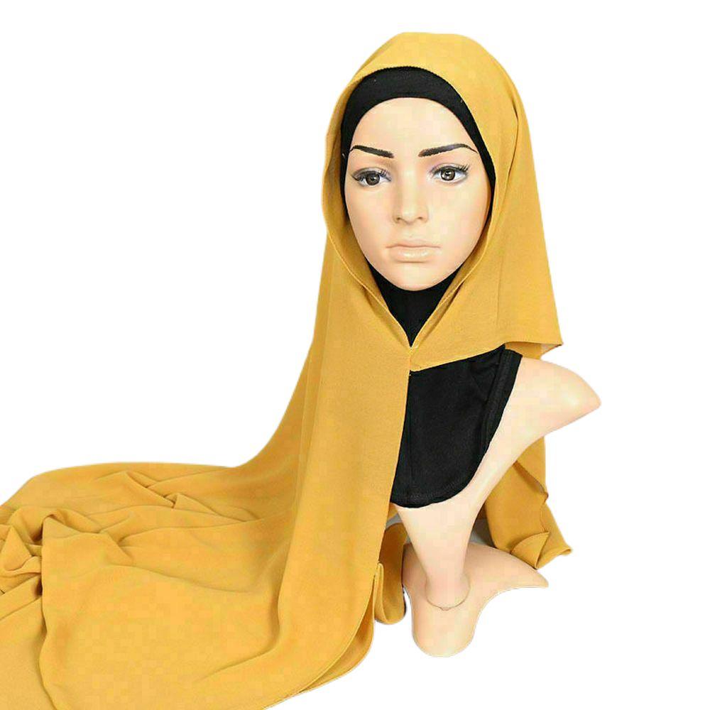 Мусульманский головной убор, шарф с капюшоном, полное покрытие, женские хиджабы, исламский тюрбан, мусульманский тюрбан, платок на голову