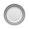 Creative Polka Dot Ceramic Round Flat Plate Household Geometric Dessert Western Dish Pizza Steak Shallow Plate