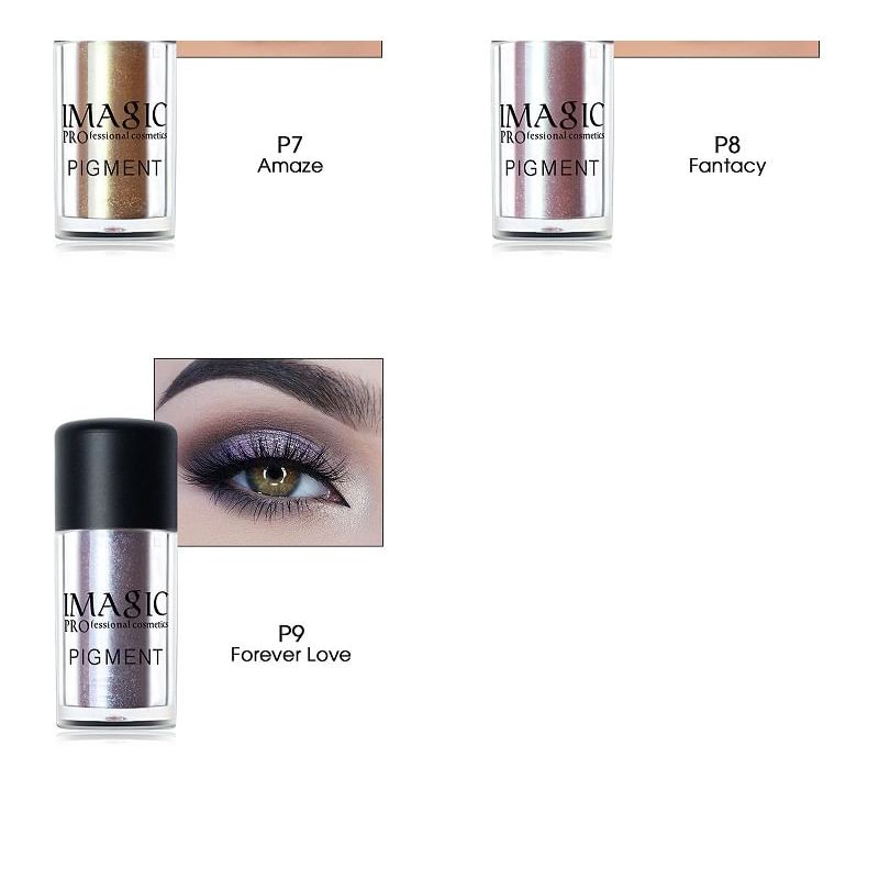 IMAGIC - Рассыпчатые пигментные тени для век - 9 цветов