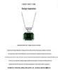 Серебряный S925 Кулон-бутылочка для духов с изумрудом - Роскошный дизайн для женщин