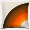 Retro Rainbow Geometric Color Series Pillow Cover Gift Home Office Decoration Bedroom Sofa Car Cushion