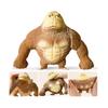 Anti-stress Toy - Elastic Gorilla - Rubber - Orange - For Adults and Children from 3 Years Old