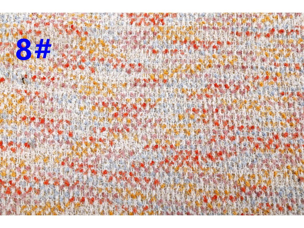 Толстая трикотажная ткань с рисунком гортензии, окрашенная иглой: 2024 Осень/Зима Цветной Маленький Аромат Стиль Ткань