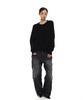 AEGO FREEDOM LAB Canvas Tag Round Knit_Black