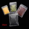 20 Pcs Retail Self Seal Waterproof Transparent Storage Packaging Bag Zipper Reclosable Pouches