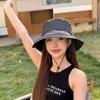 Windproof Rope Quick Drying Fisherman Hat Wide-Brim Foldable Sun Hat Sunshade Bucket Hat  Travel