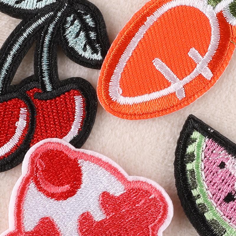 Embroidery Fruit Cake Flower Children's Clothing Accessories Accessories DIY Patch Pineapple Embroidery Cloth Sticker