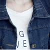 Plus Size Fashion Lapel Women Casual Denim Buttons Vintage Jeans Jacket Cardigan