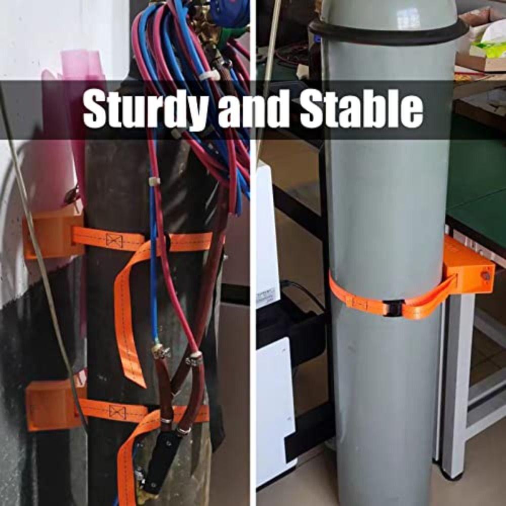 Durable ABS Gas Cylinder Bracket Heavy Duty Wall Mounted Bracket Propane Tank Holder Motorhome