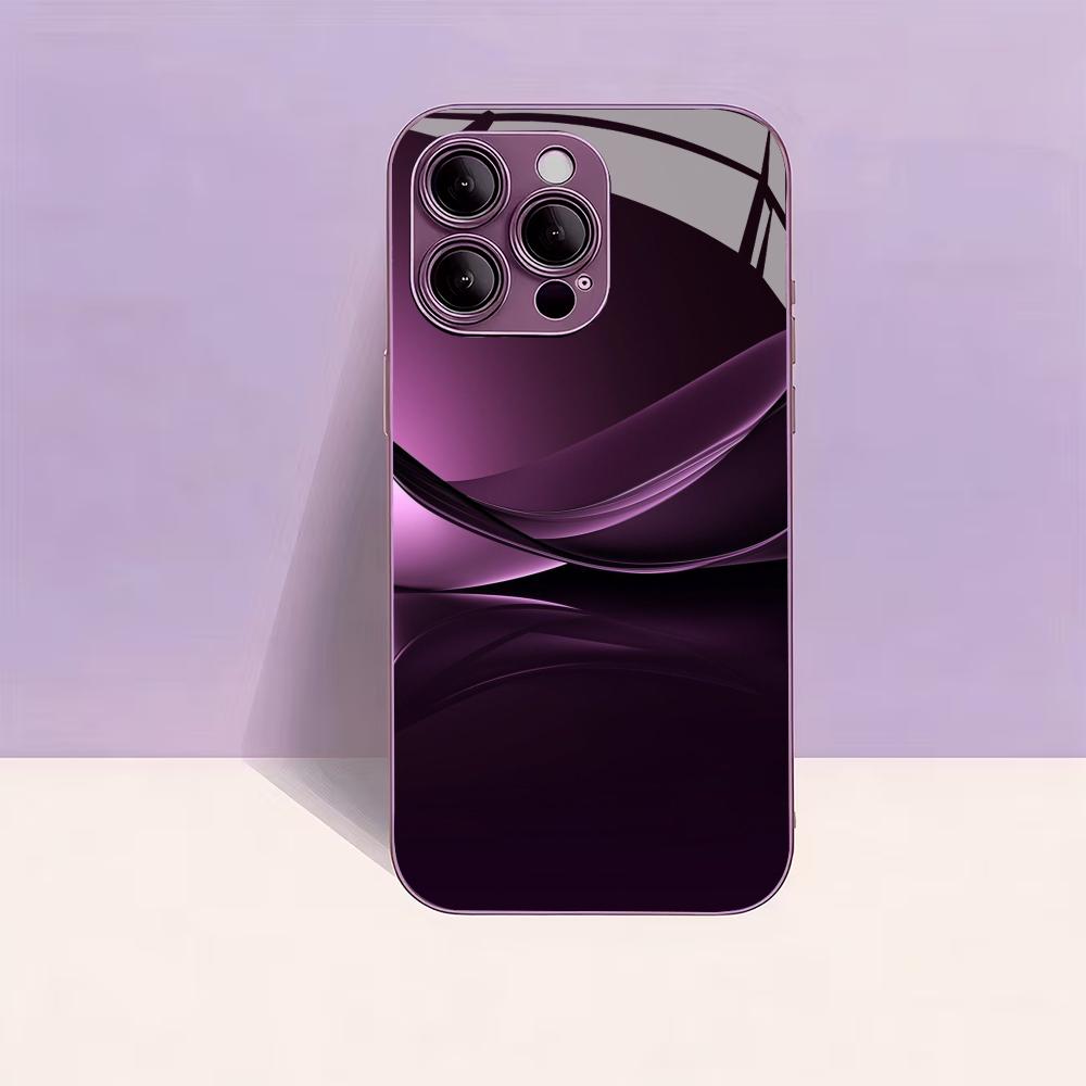 Элегантный фиолетовый градиентный вихрь для чехла iPhone для чехла iPhone 17 Модный чехол fundas Стекло для iPhone 17 16 15 14 13 pm Pro Plus