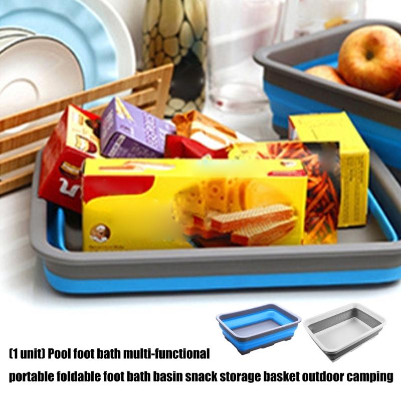 Outdoor Camp Basins Portable Foldable Foot Basin Convenient Foot Soaking Bath for Travel Camping Home Use Enduring