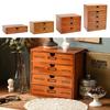 1-5 Tier Wooden Desktop Storage Cabinet – Multi-Purpose Organizer for Jewelry, Makeup, Office Files, Home & Desk Essential