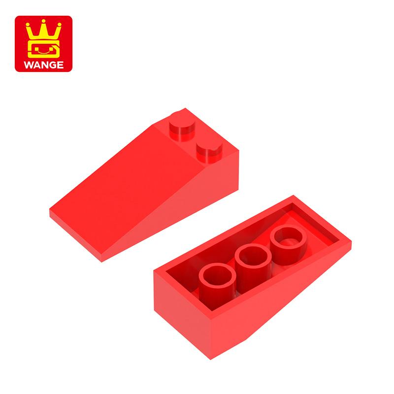 Нетоксичный 62 шт./лот 30363 Скат 18 2x4 отверстия Наклонный 2 ряда Кирпичик Moc Цветные Аксессуары Совместимые с Кирпичиками DIY Детская Игрушка