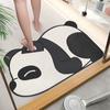 Soft Diatom Mud Toilet Toilet Door Panda Floor Mat Bathroom Absorbent Non-slip Foot Mat Entry Door Mat Cartoon