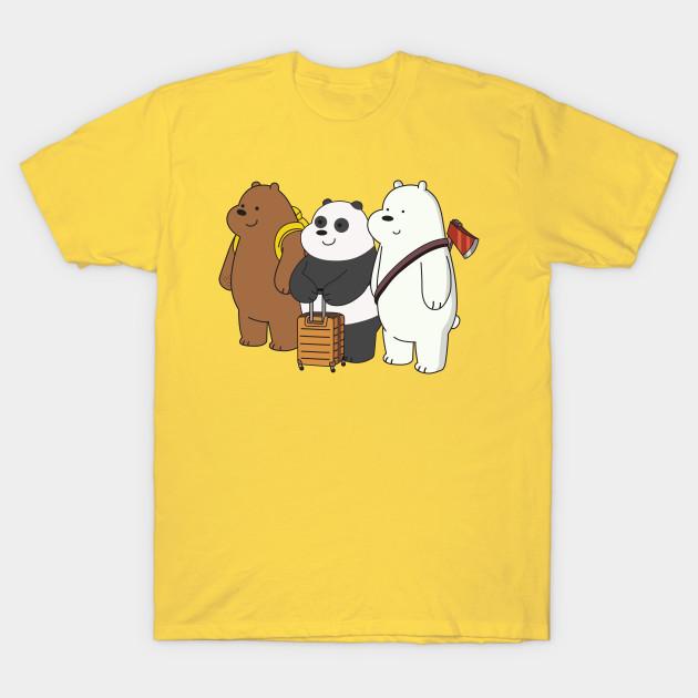 We Bare Bears Art Women T-Shirts Cotton Short Sleeve O Neck Lady Tshirt Clothing Personality Tee