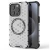 Для iPhone 15 Pro Магнитный чехол Сотовая текстура ТПУ+ПК Противоударный чехол для телефона