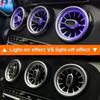Светодиодные воздуховоды C-Class Лампа подсветки салона RGB Управление автомобилем 3 цвета/64 цвета Лампа турбо-воздуховода для Mercedes Benz 2015-2018 2019-21